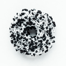 Charcoal donut
