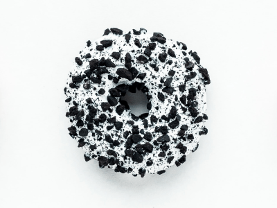 Charcoal donut